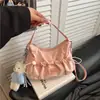 La popular bolsa plisada de este año para mujer 2026 Otoño Nuevo Estilo Bolso Cruzado Juvenil Bolso de Hombro Único Elegante para Mujer