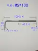 Tornillo en Forma de 7 Extendido Acero Inoxidable 304 Gancho Tornillo en Forma de L Perno de Anclaje en Forma de 7 5M6M8M10M12
