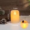 Velas Eletrônicas Recarregáveis LED Decoração de Atmosfera de Halloween Adereços de Arranjo de Aniversário Velas com Controle Remoto Velas Simuladas