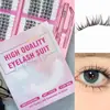 Cílios postiços populares transfronteiriços, campeões de vendas no comércio exterior, kit com cola para estudantes de intercâmbio realçar o formato dos olhos e criar um look delicado e marcante