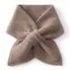 Braga de punto de cachemira lisa y versátil, unisex, estilo coreano, para protección del cuello, calor y moda