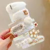 Pinza para Flequillo Infantil, Herramienta para Peinar el Cabello, Pinza de Felpa para Niñas de Principios de Primavera, Pasador de Moño para Bebé, Accesorio para el Cabello