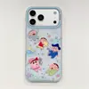 La nueva funda de teléfono de diamante de color claro KT cat de Koyi es adecuada para iPhone 17 Pro Max, linda para Apple 16, 15 y 14