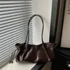 2026 Bolso Tote de Gran Capacidad para Viajes Diarios Moda de Nicho para Mujer Versátil de Alta Gama con Cierre de Cordón Bolso de Hombro Único