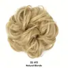 Moño de Pelo Estilo Europeo y Americano para Mujeres, Moño de Pelo Elástico, Seda de Alta Temperatura, Moño de Pelo Rizado Natural Esponjoso, Fábrica de Pelucas Transfronteriza