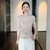 Cárdigan de Cachemir Tejido con Cuello Redondo para Mujer, Top Corto Holgado de Color Puro como Capa Base y Chaqueta Cardigan a Capas