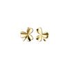 Brincos de Prata S999 Estilo Coreano Simples Moda Flor de Três Pétalas Feminino Verão Estilo Coreano Pequenos Frescos Doces Fofos Pequenos Brincos