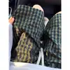 Pantalones de Playa Casuales con Textura de Gasa Burbuja, Shorts Deportivos para Hombre, Shorts de Verano de Seda de Hielo de Secado Rápido a Cuadros hasta la Rodilla, Estilo Americano