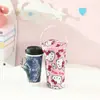 Linda Bolsa Isotérmica para Té de Leche, Bolsa Refrigeradora Portátil con Forma de Corazón Femenino, Bolsa Tote Conveniente para Bebidas Frías de Verano