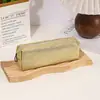 Nova Bolsa Estojo Lápis Sequinhas Glitter Cor Pura PU Fornecimento Direto da Fábrica Estudante Grande Capacidade Resistente a Manchas Portátil Bolsa de Papelaria Bolsa Estojo Lápis