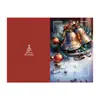 Tarjetas de Felicitación Navideñas Transfronterizas Decoraciones de Velas de Copo de Nieve Navideño Tarjetas de Agradecimiento Navideñas con Sobres y Pegatinas