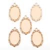 30*20mm Diámetro Interior Gema del Tiempo Ovalada Base de Aleación Accesorios de Joyería DIY Colgante Decorativo de Collar C69