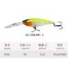 Minnow Flutuante de Mergulho Profundo com Língua Longa 58mm/6.6g para Pesca de Robalo e Peixe-Topo, Isca Artificial Entrega Direta da Fábrica 9140