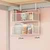Estante para cama de dormitorio, cesta colgante de mesita de noche, estante de almacenamiento de bocadillos para literas de estudiantes universitarios, cesta de almacenamiento para dormitorio, no requiere perforación