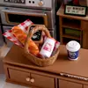 Conjunto de Piquenique Casa de Boneca Comida em Miniatura Brinquedo Casa de Boneca Comida Artificial Conjunto de Palitos para Brincar Enfeites Cena Ob1
