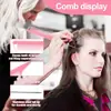Set de 5 Peines de Peluquería, Peine de Cola Puntiaguda, Cepillo para Cejas de Doble Punta y Rizador de Cabello de Triple Fila, Herramientas de Estilismo para Salón