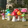 Ornamentos de Cogumelos Grandes para Simulação Escultura de Planta em Fibra de Vidro para Exterior Decorações de Paisagismo de Jardim para Venda de Vilas Verdes