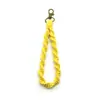 Directo de fábrica cuerda de algodón tejido a mano llavero pulsera colgante anti-pérdida decoración de llave de coche suministro de Amazon
