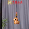 Sándalo Tallado Zodiaco Caballo Cadena para Teléfono Colgante Yiming Xianyuan Llave Madera Maciza Tallada Caballo Llavero Colgante para Coche