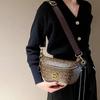 Bolsa feminina transversal, bolsa pequena vintage com estampa de flores antigas, bolsa de peito feminina, bolsa de ombro da moda, bolsa de comércio exterior