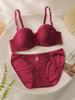 Ropa interior para niñas transfronterizas, traje con mariposa bordada, anillo de acero, ropa interior antideslizante, sujetador sexy de moda para mujer, venta al por mayor