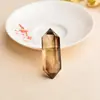 Amatista rosa natural prisma hexagonal doble punta piedra cristal pulido artesanías piedra energética adornos decorativos venta al por mayor