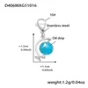 Roda Gigante Aço Inoxidável Gotejamento de Óleo Fruta Zircônia Pingente DIY Corrente de Clavícula Pulseira Anel Moda Luxo Acessível Conjunto para Mulheres