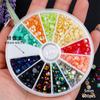 Cross-border novo multi-estilo semicírculo imitação de pérola encaixotado nail art celular diy vara diamante fruta peça acessórios de jóias