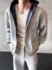 Moletom com Zíper Estilo Americano Masculino Outono Inverno Streetwear Solto Casual Moda Bloco de Cores Cardigan Roupas Esportivas Jaqueta Moletom