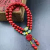 Pulsera de cinabrio boutique este año de vida pulsera de anillo único anillo liso doble valiente joyería para hombres y mujeres regalo fábrica al por mayor