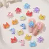 Nuevas Joyas para Uñas Delfín Cangrejo Pulpo Concha Vida Marina Linda Resina Uñas Arte DIY Accesorios Personalización