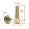 Tornillo de brida grado 10.9 color zinc 5787 cabeza plana diente de sierra de brida fábrica de Wenzhou