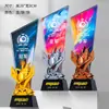 Trofeo de Cristal Baloncesto Billar Bádminton Tenis de Mesa Fútbol Natación Cuerda para Saltar GUNDAN Reunión Deportiva Divertida Premio Personalización