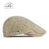 Sombrero de Comercio Exterior Sombrero para Hombre Primavera y Verano Delgado Transpirable Imitación Lino Boina Gorra Vintage Británica para Mujer Gorra Casual de Repartidor