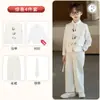Nuevo Traje de Estilo Chino para Niños con Bordado de Panda, Ropa Tradicional China para Niños, Conjunto de Chaleco de Presentación para Anfitrión
