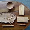 Yfjy Artículos de Uso Diario Tabla de Cortar Pequeña de Madera de Olivo Juego de Cuchara y Tenedor de Madera para Cena Cuchara para Remover Café Rodillo de Madera Tabla de Cortar