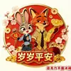 Zootopia 2 - Edición Navideña de Nick y Judy Imán Plano Magnético de Acrílico de Alta Calidad para Refrigerador Regalo