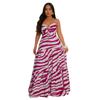 Vestido largo con tirantes finos y estampado de péndulo grande para mujer, venta al por mayor de fábrica europea y americana, Amazon, nuevo, 20168