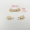 Metal Dinastía Han Traje Tang Cuello Botón Botón Suegra Botón Cheongsam Botón Placa Metal Cintura Botón Joyería Retro Botón para Hacer