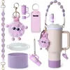 Accesorios Decorativos Stanley Correa de Mano de Cuerda Trenzada Estuche para Labial Llavero Duende Briqueta Funda de Silicona Antideslizante para Taza