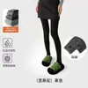 Leggings femininas para baixinhas, adequadas para primavera, outono e inverno, com forro de fleece, novo modelo 2026, 145 cinza, meia-calça compressora afina a silhueta