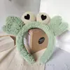 Nova Faixa de Cabeça de Pelúcia com Orelhas de Urso e Coelho Roxas, Presilha de Cabelo Desenho Animado Fofa, Faixa de Cabeça para Lavar o Rosto, Acessório de Cabelo