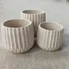 Terraza de techo blanco lechoso Fibra de cemento para techo Maceta para plantar estilo moderno Maceta de suelo producción de fábrica comercio exterior
