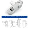 MS843-1 caja eléctrica cerradura de puerta de gabinete eléctrico cerradura plana aleación de zinc cerradura de puerta de gabinete interruptor cerradura de puerta de gabinete herrajes cerradura mecánica de puerta