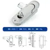 Zhejiang Laishengyuan MS843 cerradura de avión cerradura de puerta de gabinete de control eléctrico cerradura de puerta de gabinete eléctrico cerradura de puerta de gabinete de instrumentos