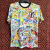 Camisa da Seleção Japonesa 2023 Versão Especial Anime Futebol Little Shin-Chan Traje de Futebol Manga Curta Asa Espacial Grande Esportes de Futebol