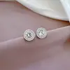 [Acero de titanio de cuerpo completo] Pendientes minimalistas de circonita con diamantes de cuerpo completo, pendientes fríos para hombres y mujeres, personalidad, temperamento, pendientes de banquete