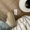 Sandalias de Suela Gruesa Henan Sangpo Estilo Étnico de Espuma de Leche con Suela Gruesa 20644