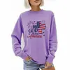 Sudadera de Cuello Redondo Transfronteriza con Estampado God Bless America para Exportación, al por Mayor en Amazon y Wish
