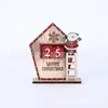 Adorno Decorativo de Madera Creativo Corte Láser Estrella Casa en el Árbol Ciervo Calendario de Adviento Cuenta Regresiva